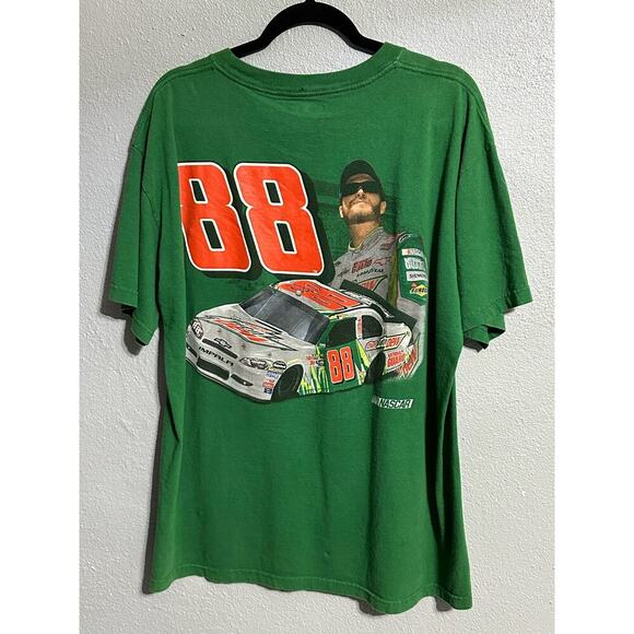 Nascar Dale Earnhardt Jr. Diet Mountain Dew Green T-Shirt Size XL - Picture 1 of 3